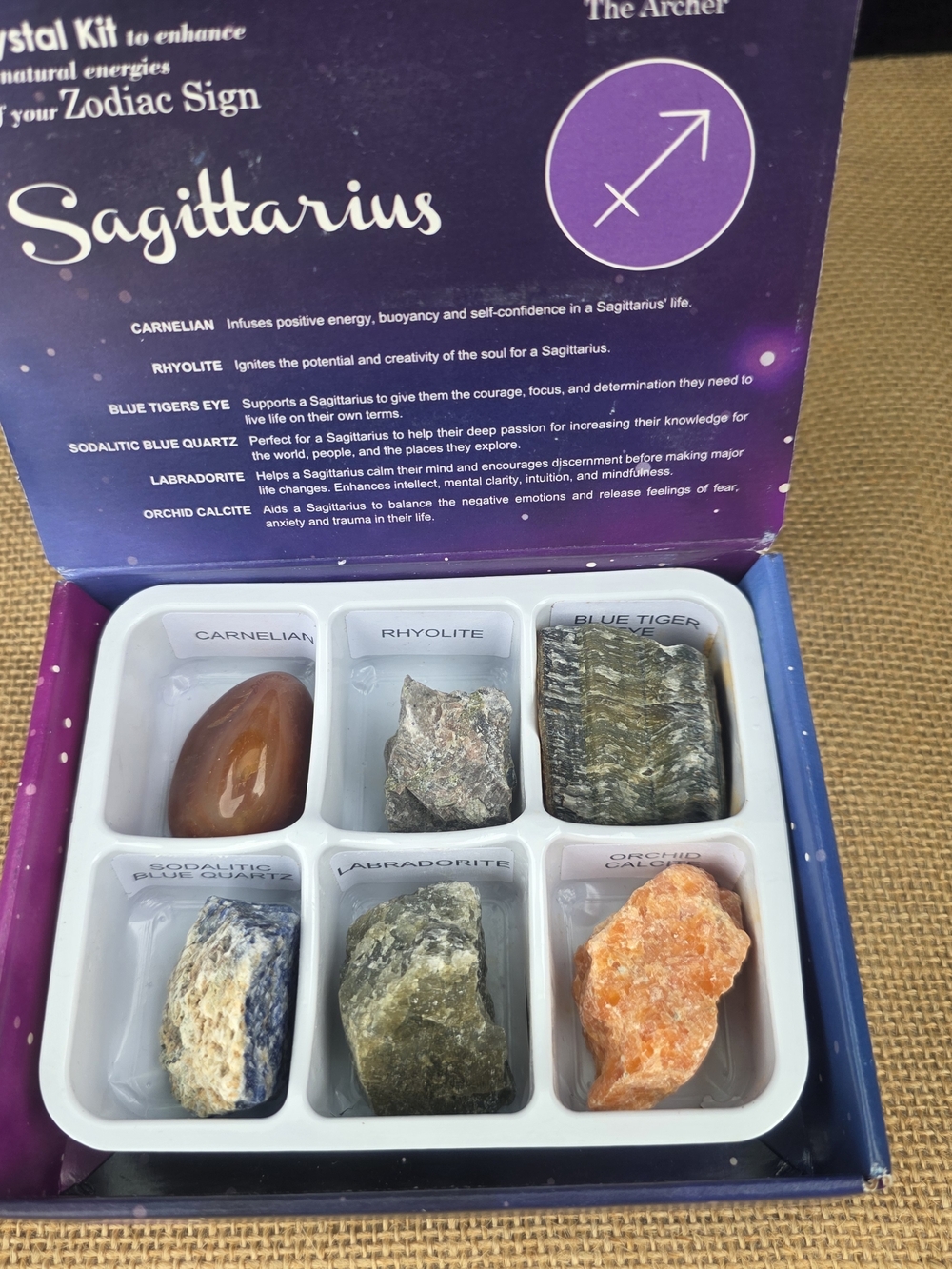 Sagittarius Crystal Kit - Purple Galaxy Design - Picture 5 of 7